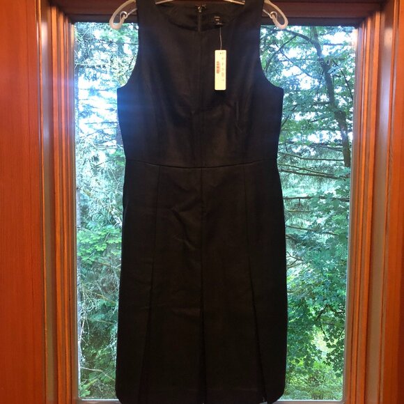 NWT J Crew Sleeveless Linen Box-Pleated Dress - Picture 1 of 6